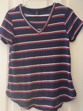 Red, White, and Blue Vneck